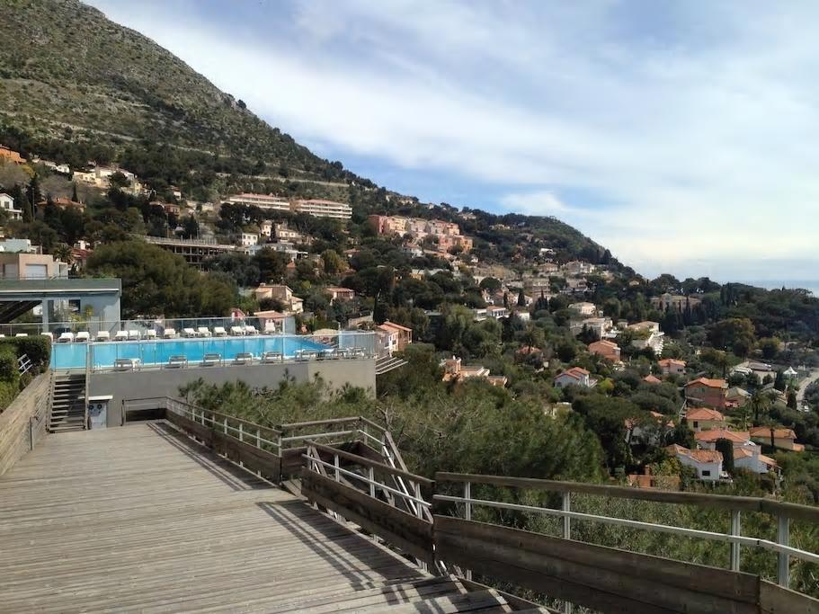 Appt 5 Personnes Vue Mer Piscine Costa Plana Cap D'Ail Monaco المظهر الخارجي الصورة